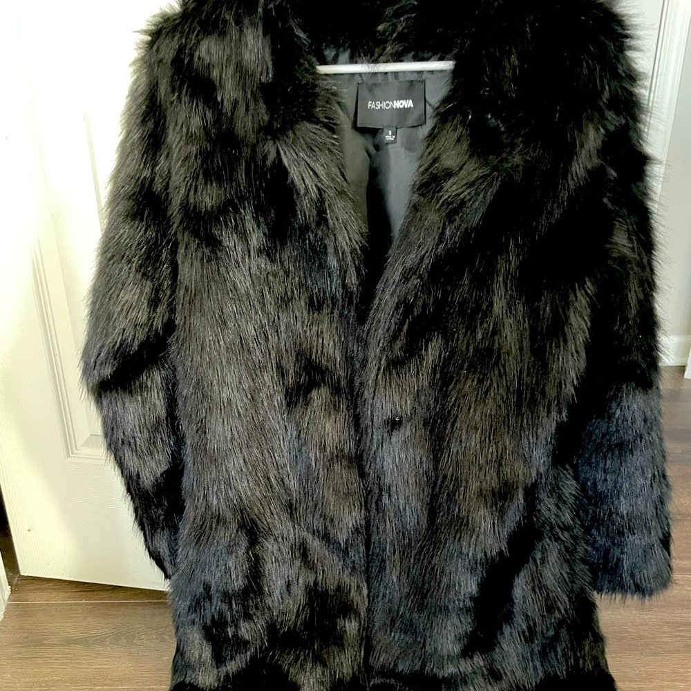 Fashion Nova fur coat